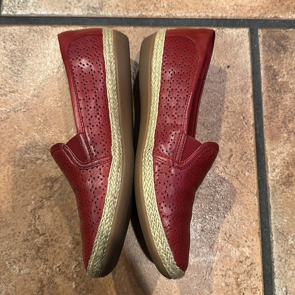 Clarks Red Espadrille Slip-Ons - Picture 3 of 8